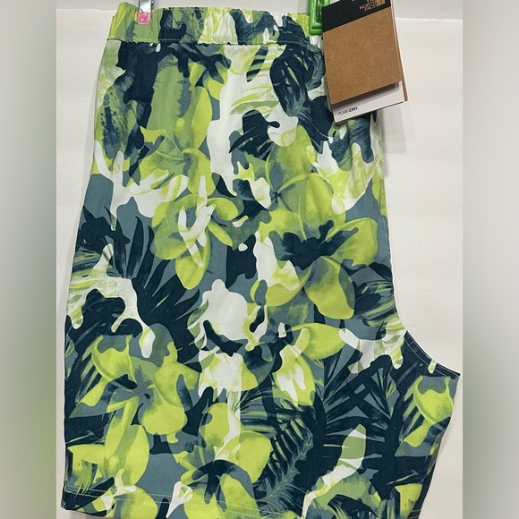 North Face Men's Swim Trunks Mens XL Green Blue Camo Swimwear Bottoms NEW - Picture 9 of 10